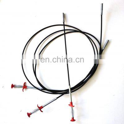 Springs can be bent, clogged sewer cleaning tools to unblock cables, household hair traps,