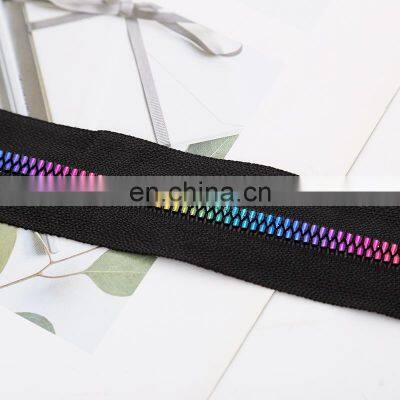 Customized Wholesale Rainbow Zipper Garment Supplies Colorful Resin Zipper photo-3