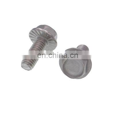 stainless steel 304 big/truss head self tapping serration screws