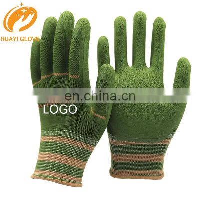 Breathable Latex Foam Gardening Gloves for Garden Yard Work,Latex Coated Work Gloves