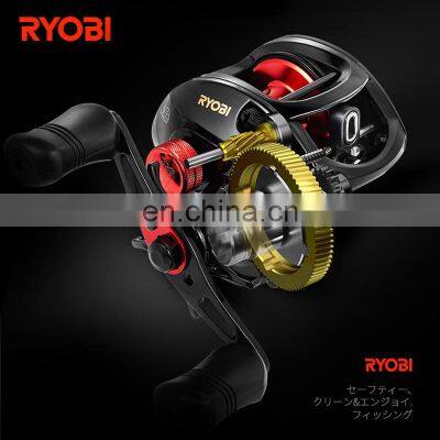 RYOBI NUM ONE Fish wheel handle 6.1:1 ratio 5+1 BBs magnetic brake carp bass casting fishing reel Baitcasting Reel