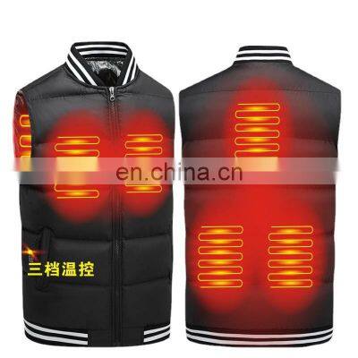 USB heating vest smart heating stand-up collar vest men and women electric heating whole body constant temperature warm vest