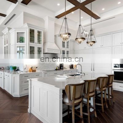 Modern dining room furniture Waterproof Cherry Wood Kitchen Cabinets