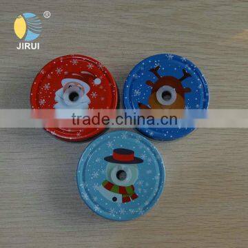 70mm christmas mason jar lids