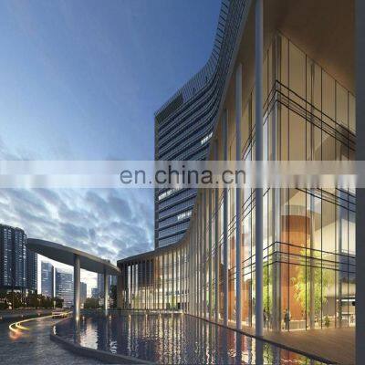 Low-E glass curtain wall building double glass curtain wall cladding