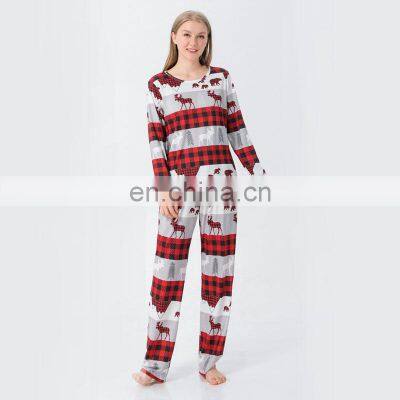 Favourable Price Cotton Red Women Couple Mens Pants Kids Set Christmas Family Pajamas Sets photo-2