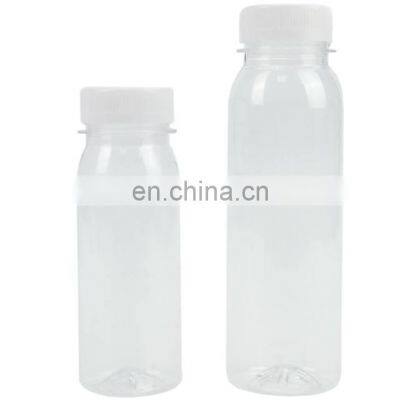 Reusable Clear Disposable Plastic Empty Bottle Milk Containers With White Tamper Evident Caps photo-3