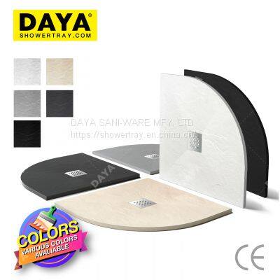 CE Certificate Black SMC Rectangular Shower Tray Resin Room Pan