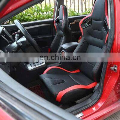 Adjustable Black Universal Use PVC Racing Seats Car Seat