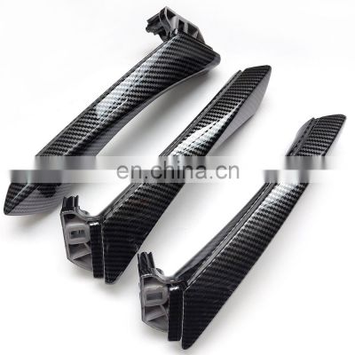 RHD LHD Car Interior Passenger Door Carbon Fiber Style Pull Handle Kit For BMW 3 series E90 E91 E92 316 318 320 325 328i