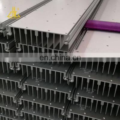 Anodized Silver Cnc Machining Extruded Aluminum Light Housing for LED Light