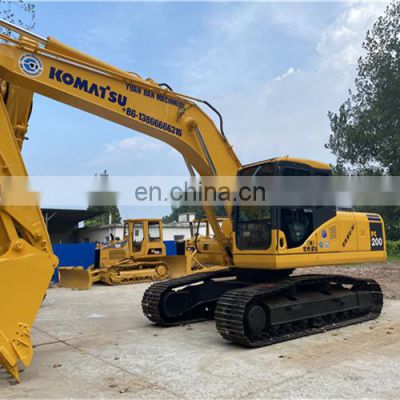 Komatsu manual system pc200-7 pc200-6 , Used komatsu crawler digger , Komatsu excavators with aircon