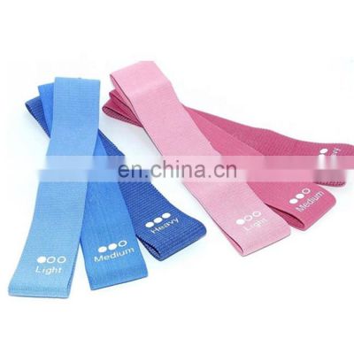 Non Slip Elastic Fabric Exercise Bands Set with Carry Bag for Squat Glute