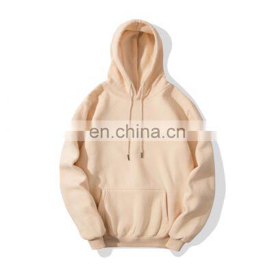 High quality hooded Hoodies for Men cotton Fabric Pullover hoodie plus size Cotton Blank Design