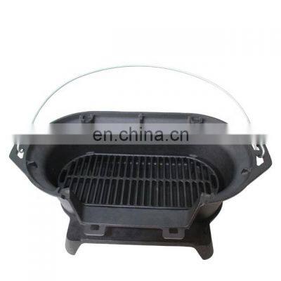 Russian portable cast iron charcoal bbq grills