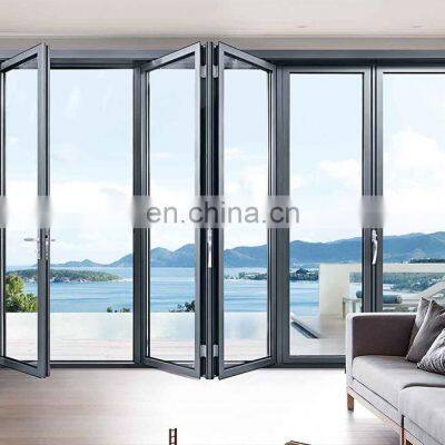 American Popular Aluminum Doors Bifold Doors Aluminum Folding Patio Folding Screen Accordion Front Door photo-2