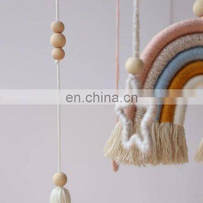 Hot Sale Boho Nursery Baby Mobile, Macrame Rainbow Mobile Unicorn Dreams Vietnam Supplier photo-2