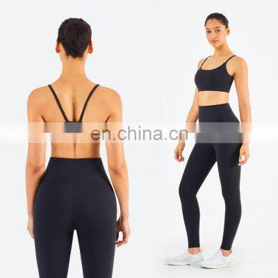 Outdoor Wear Custom Logo In Stock Leggings Fitness Women Clothing Gym Wear Yoga Set photo-5
