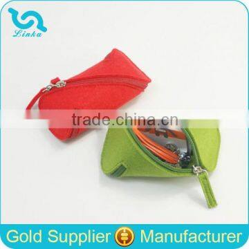 Small Round Zipper Felt Pen Bag Yiwu Pen Bag