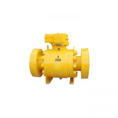 API 6D Class 2500 RTJ Ends Split Body 3 Piece Trunnion Mounted Ball Valve