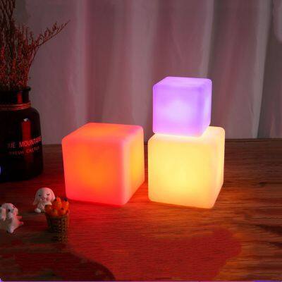 Base de luz nocturna de madera con soporte de batería USB para lámparas LED, para decoración del hogar y iluminación de fiestas