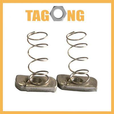 China Stainless Steel T Spring Nut M12