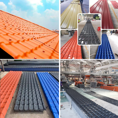 Wholesales Price ASA Synthetic Resin Roof Tile Corrugated PVC UPVC Shingle Tile Resin Corrugated Roof Sheet Tile photo-4