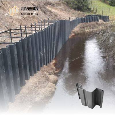 Pila de Lona de PVC de Longa Duração, Pila de Lona de Vinil, Pila de Lona Plástica para Engenharia de Muros Marinhos Tipo U Leve