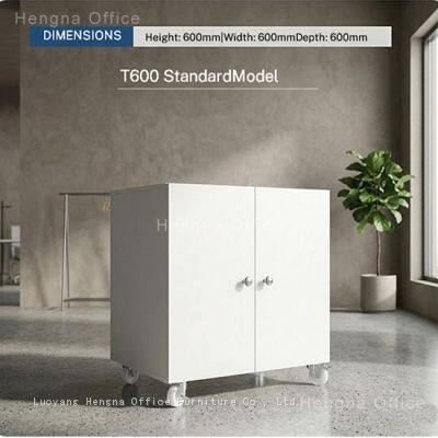 HN-CPR9 Heavy Duty Copier Stand, Cold Rolled Steel, 150KG Load Bearing, Machine Table With Adjustable Partition for Corporate Printing Room