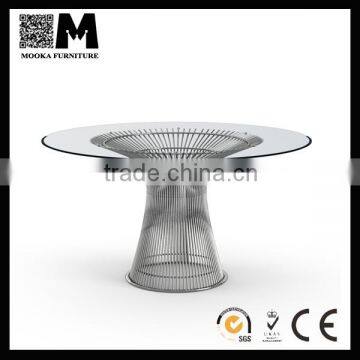 wire dining room furniture stainless steel wire table metal frame table