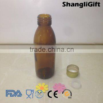 195ml Amber Color Glass Beer Bottle With Cap