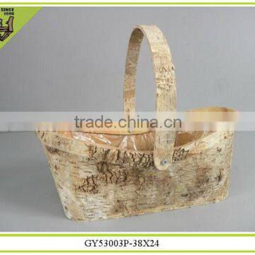 Home Decoration Basket Flower Pot With Plastic Lining