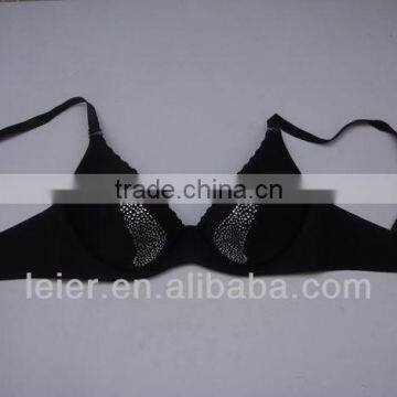 Laser Cut Bras Fashion Bra W/ Rhinestones