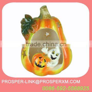 halloween ceramic pumpkin tealight holder