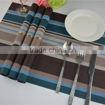 Europe Fashion New Style Blue With Brown Strip Rainbow Placemat photo-5
