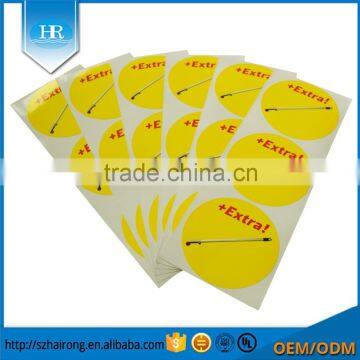 Printing Glossy Coated Paper Covering Flim Adhesive Warning Label For Machine photo-5