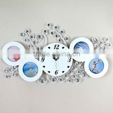 24" Diamond Design Acrylic Wall Clock