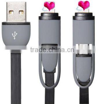 High Quality Data Pvc Transfer & Charging 2in1 Usb Data Cable photo-6