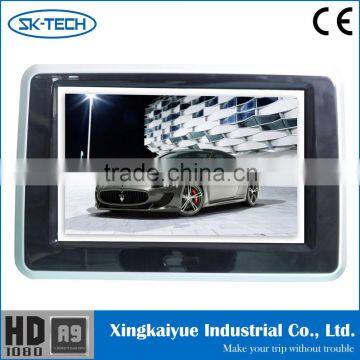 HD LCD Car Headrest Monitor DVD Player Black Wireless Headphone