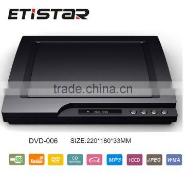 Mini DVD player full plastic with LED display 2ch