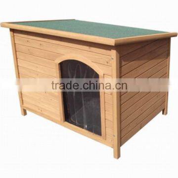 outdoor dog house made of wood