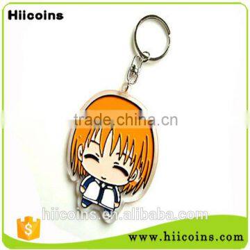 Factory Direct Selling shopping cart coin keychain wholesale anime keychain and custom s letter keychain