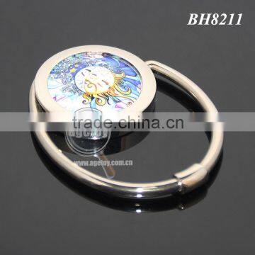 New Arrival Round Portable Swivel Alloy Purse Handbag Holder S Shaped Custom Metal Folding Hook Hanger photo-5