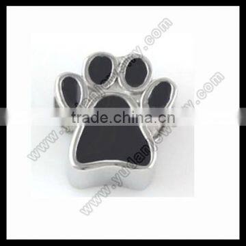 Wholesale stainless steel dog paw bead