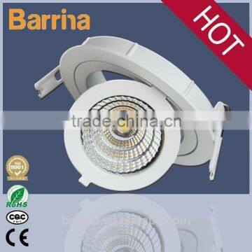 China manufacturer 9 watts LED COB Downlight with high Flux, downlight with 360 degree rotatable