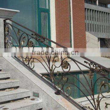 hot sale wrought iron stair handrailing design/outdoor stairway/stair railing