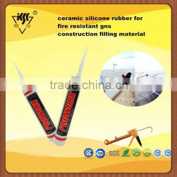 ceramic silicone rubber for fire resistant gns construction filling material