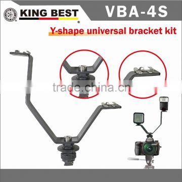 KINGBEST Hot Shoe Bracket / Y-shape universal bracket kit / Video Camera / Cameras and camcorders Bracket / LED Video Lights Mic