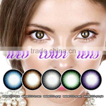 Carnival Party Colored Contact Lenses 14.5 mm Diameter 0.13 mm Slim Wholesale Eye Contact Lenses With Power or Plano photo-2