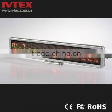 Digital Red Rechargeable Battery Backup Mini LED Display / LED name badge / LED name card